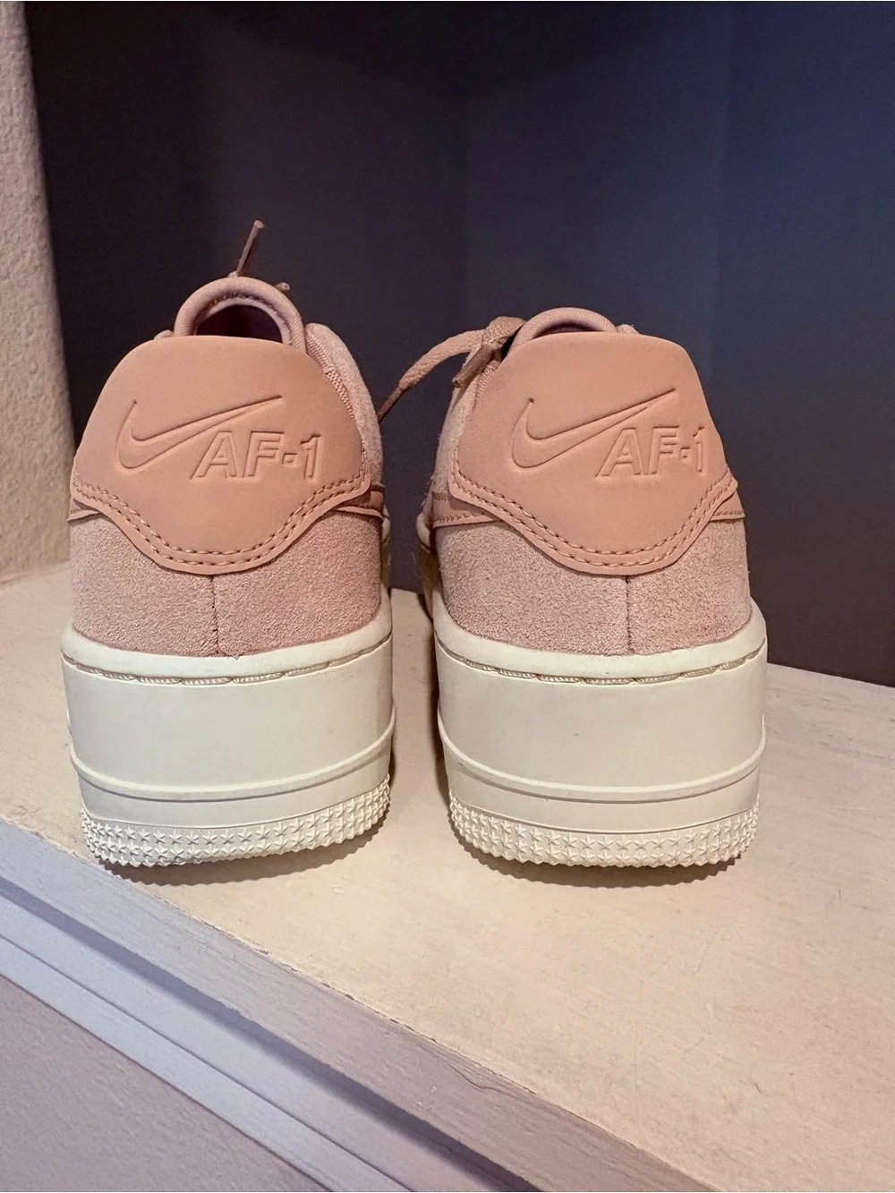 Nike Air Force 1 Sage Low 'Particle Beige' Pink AR5339-201 Womens Size 6.5